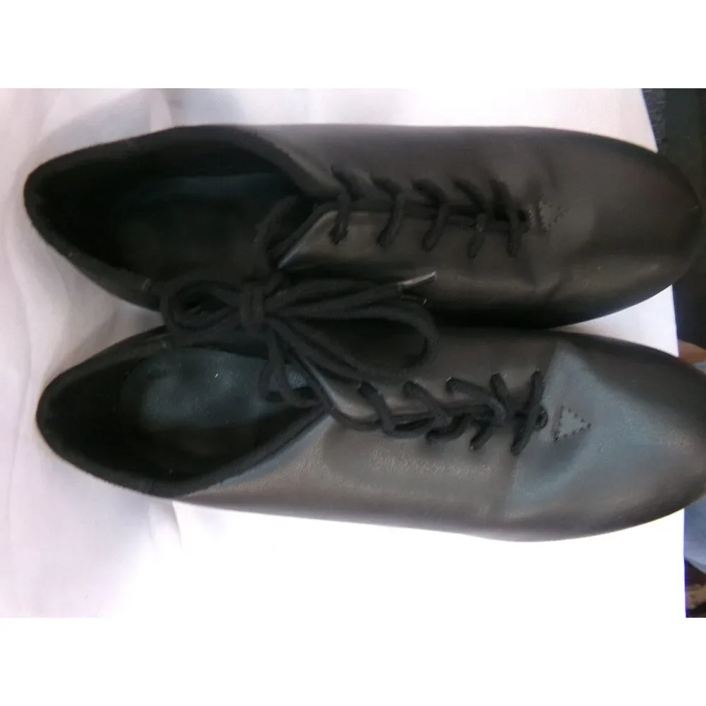 Pre-Owned Dance Tap Shoes SoDanca Adult 4M Oxford Leather Lace Up Student